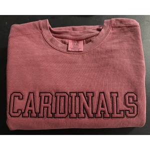 Raggy Applique - Cardinal