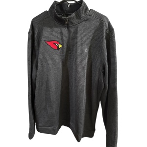 Cardinal Embroidered Unisex Nublend Cadet Collar Quarter-Zip