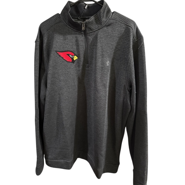 Cardinal Embroidered Unisex Nublend Cadet Collar Quarter-Zip