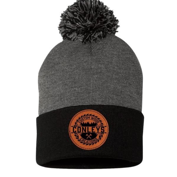 12" Pom-Pom Cuffed Beanie